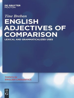 cover image of English Adjectives of Comparison